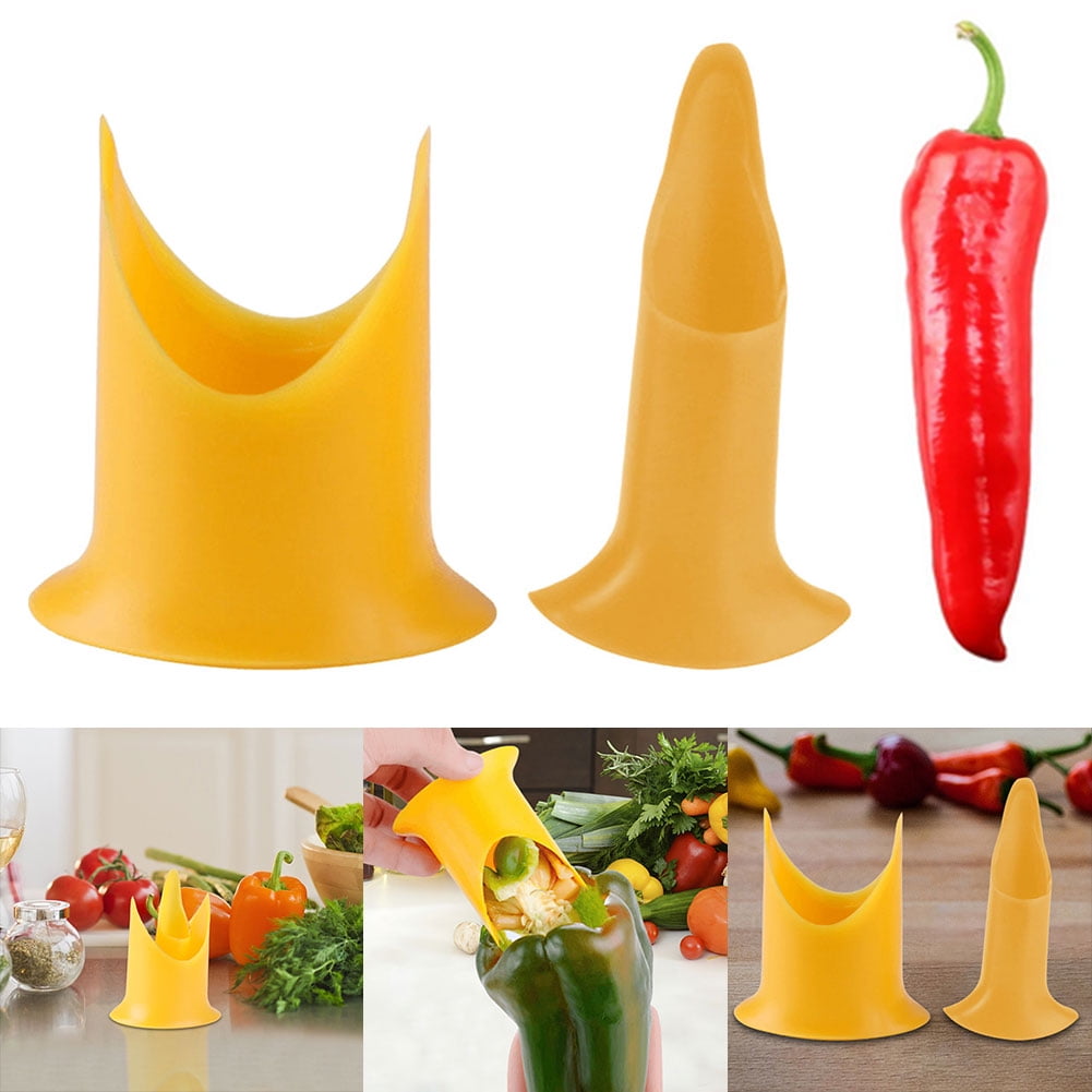 Yguping Set of 2 Twist Seed Bell Core Separator Plastic Vegetable Core Separator Tool Pepper