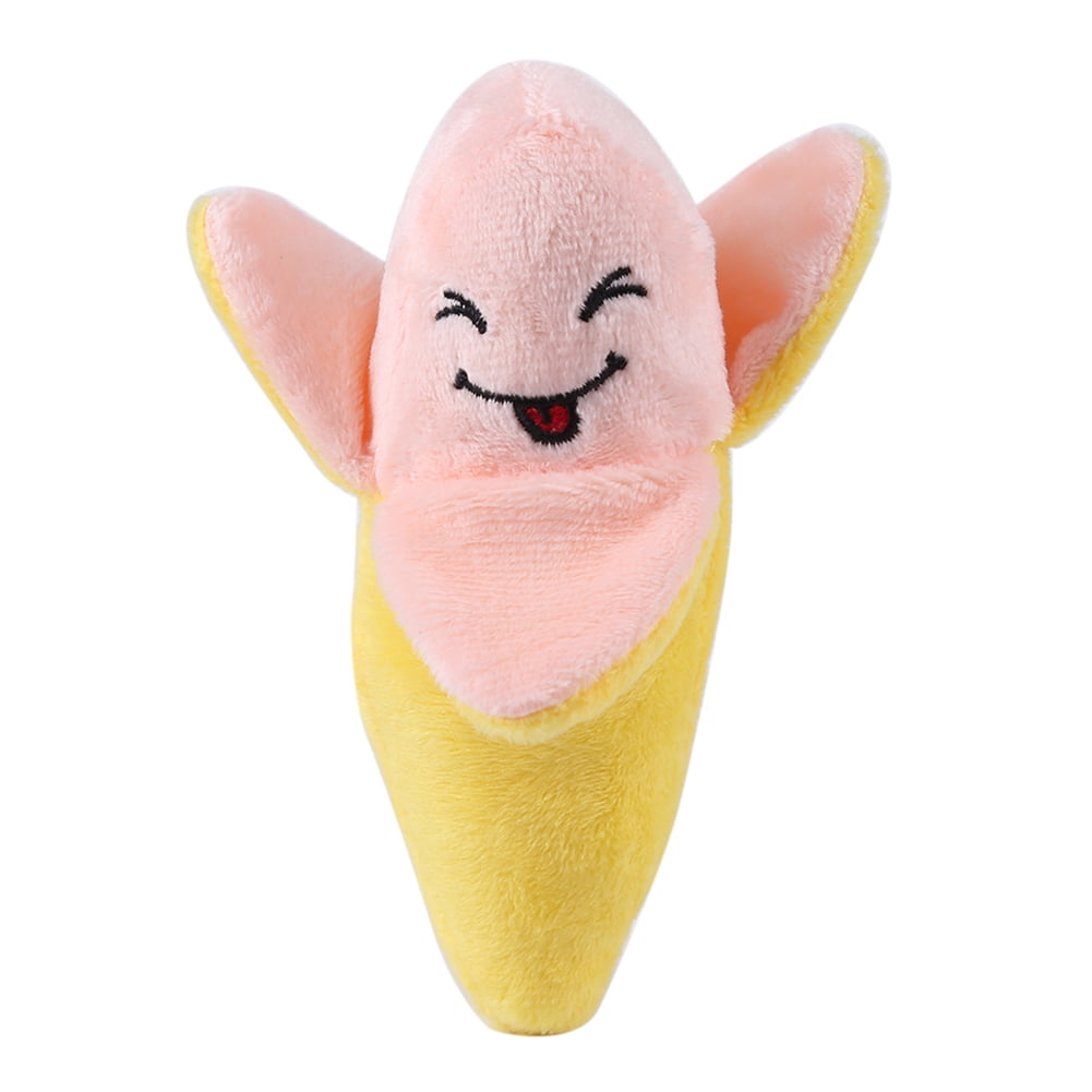 Yguping Squeaky Pet Chew Toys Squeaking Fruits Vegetables Toy with Sound Plush Dog Toys Creative
