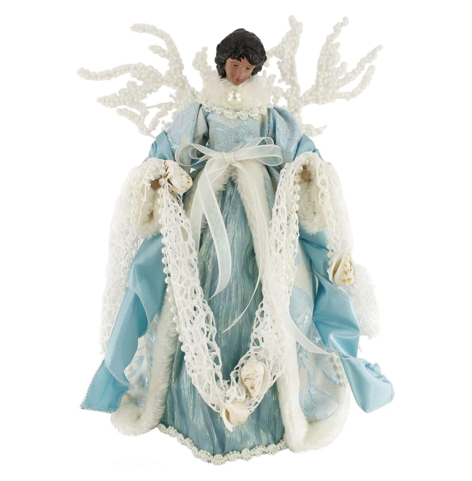 YhbSmt 14" Inch Standing Coastal African American Ethnic Angel