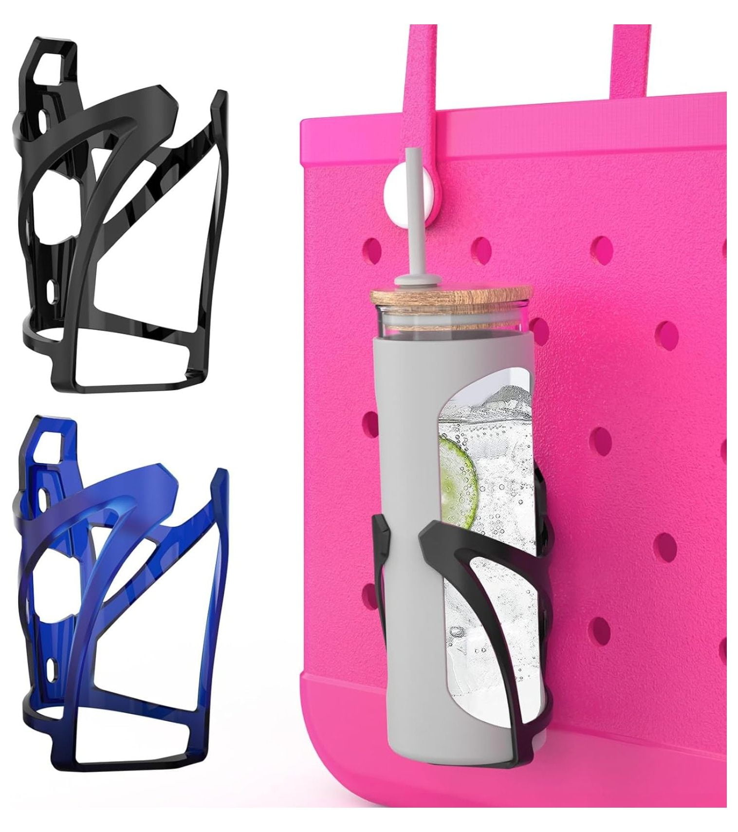 YhbSmt 2 Pack Cup Holder for Bogg Bag, Drink Holder Accessories for