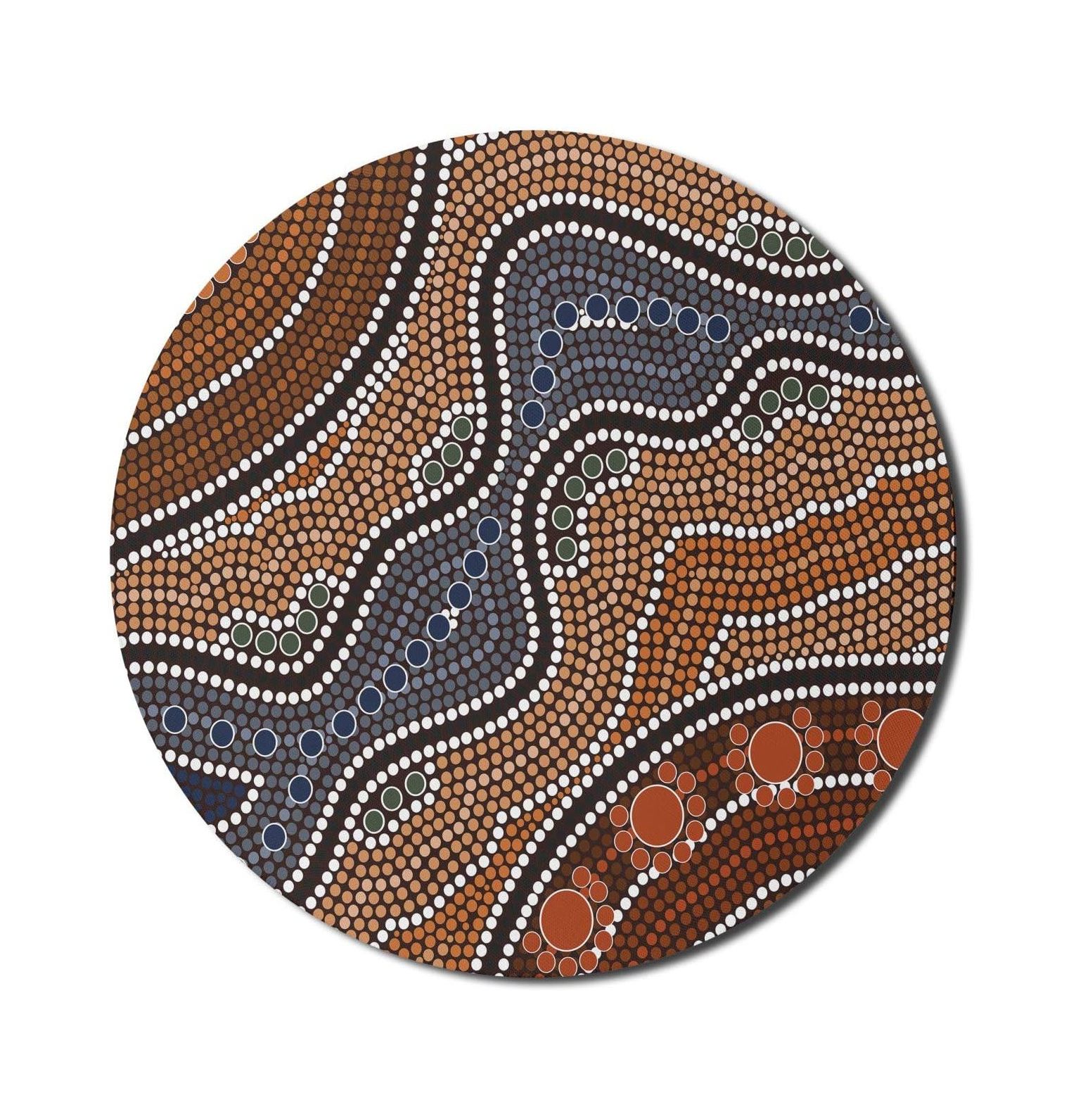 YhbSmt Art Mouse Pad for Computers, Aboriginal Culture Inspired