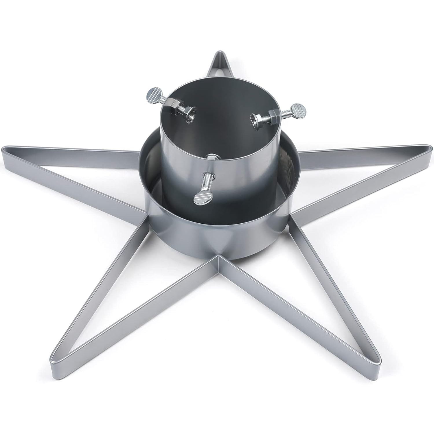 YhbSmt Christmas Tree Stand for Real Tree, Adjustable Steel Tree Holder