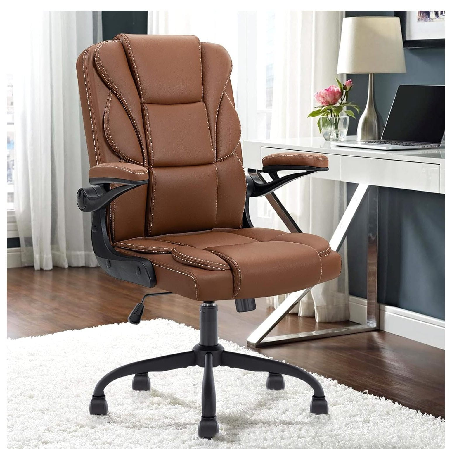 YhbSmt Office Desk Chair, High Back Ergonomic Managerial Executive