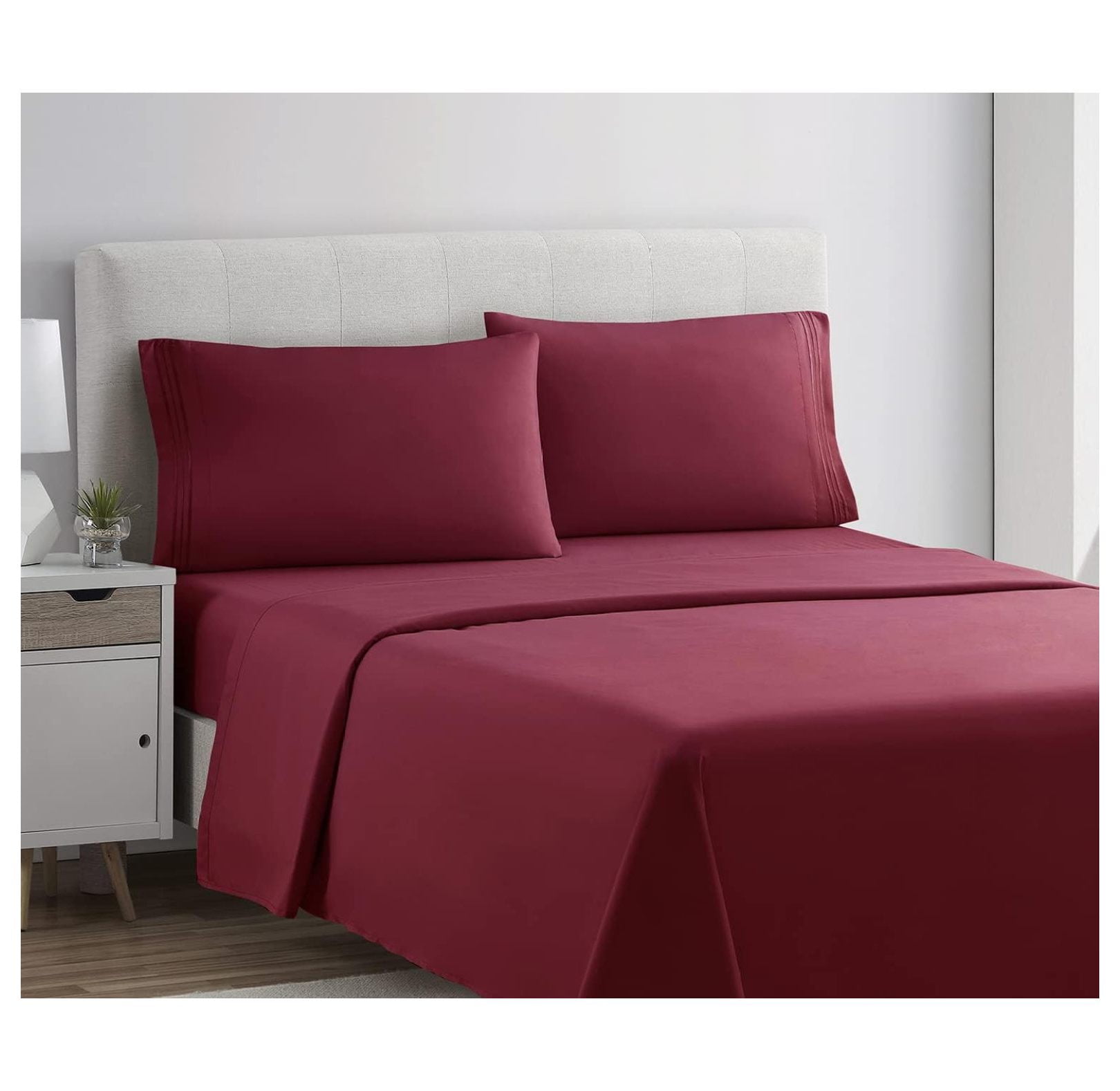 YhbSmt Split King Sheets Set, Deep Pocket Bed Sheets for Split King