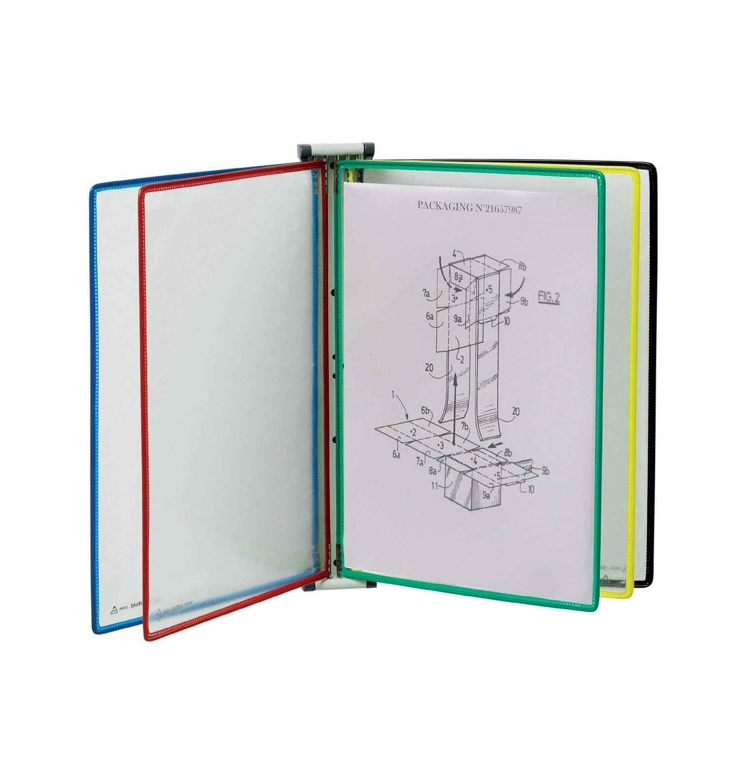 YhbSmt Wall Mount Reference and Display System with 5 LetterSize