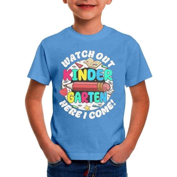 Yhhting Boys Tshirts Graphic Print Stylish Loose Fit T Shirts Soft Short Sleeve Crew Neck Daily Activities Boys Tee Shirts