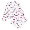 thumbnail image 1 of Yhhting Little Girls Sets Sleepwear Cute Print Long Sleeve Top +Pants Halloween Nights 2 Piece Set Girls And Lounging Set ,7-8 Years, 1 of 3