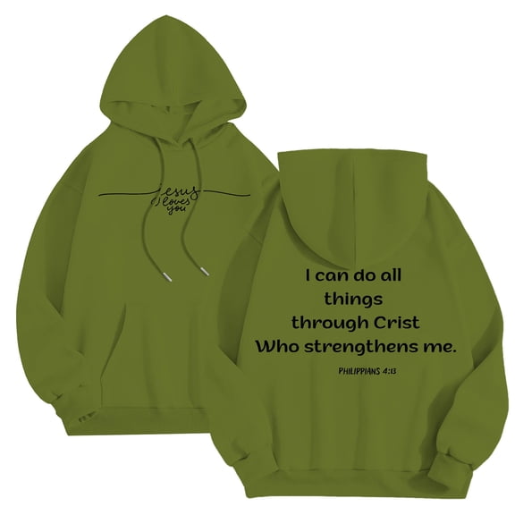 Yhkghxis Jesus Christian Hoodies for Men Inspirational Religious Faith Cross Pullover Drop Shoulder Lightweight Sweatshirt with Pocket