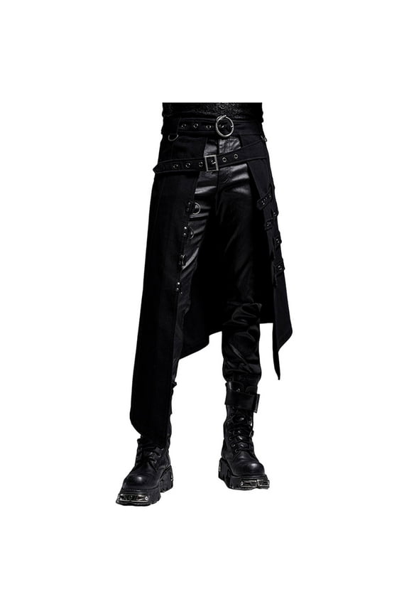 Mens Scottish Utility Kilts Vintage Gothic Pleated Skirt Vintage Steampunk Scotland Kendo Scottish Clothing Halloween