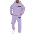 thumbnail image 1 of Yhkghxis NEW YORK Graphic Tracksuit Men 2 Piece Set Casual Workout Hoodies and Joggers Sweatsuits Sets Outfits with Pockets, 1 of 7