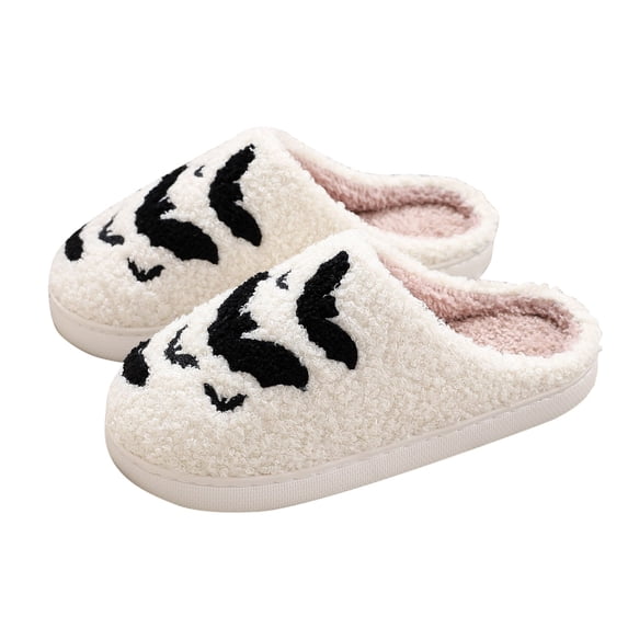 Yhkghxis Plush Warm Xmas Tree Slippers Plush Warm Santa Claus Slippers Non-Slip Plush Winter Plush Fluffy Cute Indoor Shoes Great Christmas Gift