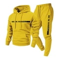 thumbnail image 1 of Yhkghxis Sweatsuits for Men 2 Piece Casual Letter Printed Sweatshirts Jogging Gym Sweat Suits Athletic Track Suit Sets, 1 of 5