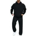 thumbnail image 1 of Yhkghxis Sweatsuits for Men 2 Piece Solid Color Hoodies with Sweatpants Sets Track Suits Mens Casual Running Jogging Sport Suit Sets, 1 of 5