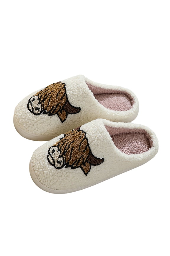 Women Slippers -On House Winter Plush Fluffy Cute Slippers for Holiday Xmas -On Fluffy Soft Cozy Fuzzy House Shoes Indoor Outdoor Shoes