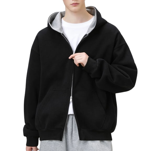 Yhkghxis Work Jackets for Men 2025 Fall Winter Durable Casual Long Sleeve Button Down Collared Jacket Outerwear Coat