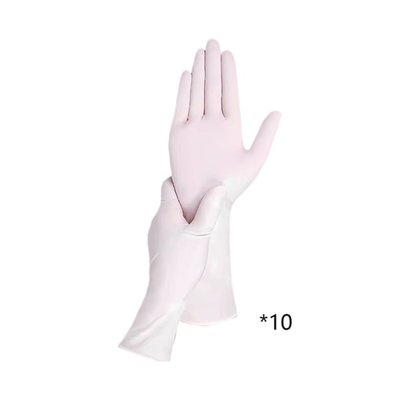 Yhmxh 10 Pack Rubber Kitchen Dishwashing Gloves, Household Cleaning Gloves For Washing Dishes And Cleaning Tasks, Flexible & Waterproof Food-Safe Gloves for Cooking Esthetician
