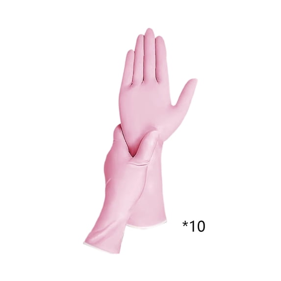 Yhmxh 10 Pack Rubber Kitchen Dishwashing Gloves, Household Cleaning Gloves For Washing Dishes And Cleaning Tasks, Flexible & Waterproof Food-Safe Gloves for Cooking Esthetician