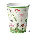 thumbnail image 1 of Yhmxh 10 Pieces Bug Party Supplies Bugs Theme Party Tableware Kit, Bug Birthday Party Paper Plates Dessert Plates Cups Napkins Plastic Tablecloth for Bug Themed Birthday Decor Easter Decorations, 1 of 6