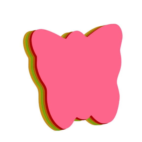Yhmxh 100Pcs Cute Sticky Notes, Fruit & Animal Die-Cut Self-Adhesive Memo Pads, Bear Strawberry Butterfly Heart Shaped Colorful Sticky Notes for Planner, Office and Fridge Reminder Marking