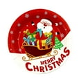 thumbnail image 1 of Yhmxh 10pcs Christmas Party Paper Plates, 7 In Santa Claus Paper Plates Large Disposable Christmas Santa Dessert Plate Disposable Tableware Dish Tray for Xmas Holiday Party Supplies Dinner Decor, 1 of 6