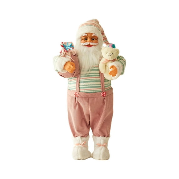 Yhmxh 12" Christmas Figurines Doll Christmas Santa Claus Christmas Decorations for Home Office Table Xmas Party Ornament Gift Room Fireplace Tabletop Centerpieces Window Display Props Christmas Gifts