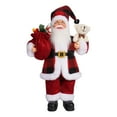 thumbnail image 1 of Yhmxh 12" Santa Figurines Doll Christmas Santa Claus Christmas Decorations for Home Office Table Xmas Party Ornament Gift Room Fireplace Tabletop Centerpieces Window Display Props(Black Red), 1 of 4