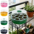 thumbnail image 1 of Yhmxh 13-Hole Plants Germination Tray Garden Propagator Box for Indoor Seeding Sprouting and Hydroponic Growing, Round Plants Starter Tray for Indoor Gardening, 1 of 7