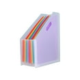 thumbnail image 1 of Yhmxh 13 Pockets Vertical Expanding File Folder Plastic Accordion File Organizer Desk Stand Magazine Holder Letter Size A4 Documents Storage Space Saver Accordian Filing Box for Office Home (Purple), 1 of 6