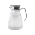 thumbnail image 1 of Yhmxh 1500ml/50fl oz Pitcher with Lid & Anti-Slip Pad for Fridge Side Door Water Pitcher, Shatterproof Heat-Resistant Water Pitcher with Stainless Steel Lid for Tea, Juice, Milk, Cold Hot Beverages, 1 of 6