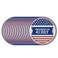 thumbnail image 1 of Yhmxh 16 PCS 4th of July Paper Plates, American Flag Patriotic 7 inch Plates Paper Dessert Plates, Independence Day Red White Blue Holiday Party Tableware Decorations Party Supplies, 1 of 6