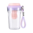 thumbnail image 1 of Yhmxh 17oz Plastic Tumbler, Leak-Proof BPA-Free Water Bottle Tumbler with Handle Rope, Wide Mouth Clear Tumblers for Women Men, Reusable Water Bottle Travel Mug for Camping, Office, Sports, 1 of 6