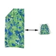 thumbnail image 1 of Yhmxh 2-in-1 Foldable Beach Towel & Bath Towel, Microfiber Soft Quick-Dry Sandproof Blanket, Lightweight Swim Towels Bath Towels for Travel, Pool, Gym, Yoga (24"x48", Green), 1 of 6