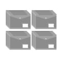 thumbnail image 1 of Yhmxh 20 Pack Clear Document Folders Plastic Envelopes Poly Envelopes File Envelopes with Label Pocket and Snap Button for Home Work Office Organization, Letter Size/A4 Size, 1 of 6