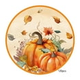 thumbnail image 1 of Yhmxh 20PCS Thanksgiving Paper Plates Fall Harvest Pumpkin Maple Leaf Print Disposable Plates Dinnerware Autumn Dessert Dinner Plate for Thanksgiving Birthday Party Supplies Decorations Serve 20, 1 of 6