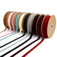 thumbnail image 1 of Yhmxh 22 Yard Velvet Ribbon Vintage Christmas Velvet Ribbon Rolls for DIY Crafts, Soft Single Face, Non-Fading for Christmas Tree Bows, Box Gift Wrapping, Wedding Party Decoration, 2/5" Wide, 1 of 7