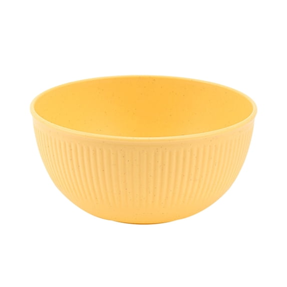 Yhmxh 25 oz Unbreakable Cereal Bowls, Reusable Plastic Lightweight Bowls, Soup Rice Bowl, Striped Reusable Salad Dessert Bowl, Microwave Safe Tableware for Salads, Soups, Ramen, Noodles