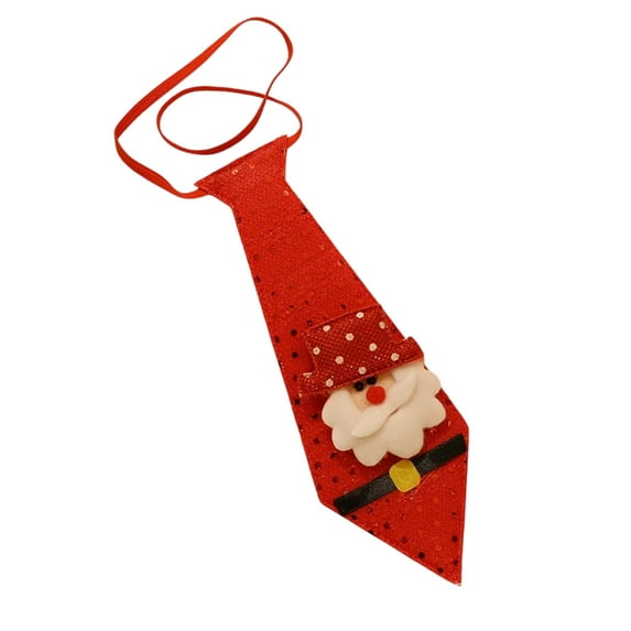 Yhmxh 2pcs Christmas Ties for Kids Cute Funny Holiday Neckties Christmas Tree Santa Claus Snowman Elk Ties Clothing Accessories for Men Kids Xmas Winter Holiday Parties Festival Gifts