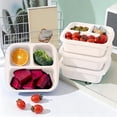 thumbnail image 1 of Yhmxh 3-Compartment Bento Box Lunch Containers, Reusable Leak-Proof Meal Prep Containers, Wheat Straw Divided Food Storage Boxes With Lids, Stackable Snack Boxes for Work, and Travel, Microwavable, 1 of 6