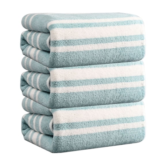 Yhmxh 3Pcs Striped Hand Towels for Bathroom, Vintage Flannel Hand Towels Kitchen Decor, Soft Absorbent Microfiber Towels, Household Towels Gift Towels for Hand Gym Beauty Spa Home Hair Care 14"x29"