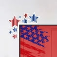 thumbnail image 1 of Yhmxh 4th of July Door Toppers Wooden Patriotic Celebration Door Corner Frame, Independence Day Door Corner Decoration, Red White Blue Stars Decor for Memorial Day Party, 1 of 6