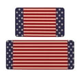 thumbnail image 1 of Yhmxh 4th of July Patriotic Kitchen Mats Set of 2, Memorial Day Independence Day Kitchen Rugs, Hallway Laundry Sink Mats with Non Slip Rubber Backing for Floor Low-Profile Home Decor Decor, 1 of 6
