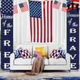 thumbnail image 1 of Yhmxh 4th of July Welcome Patriotic Porch Banner Sign, Stars Stripe Hanging Banner Flag, Independence Day Memorial Day Patriotic Porch Sign, Home Yard Indoor Outdoor Decor 12 x 71 Inch, 1 of 6