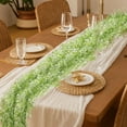 thumbnail image 1 of Yhmxh 5.6 Ft Baby Breath Garlands, Artificial Floral Garland for Table Backdrop, Real Touch Babys Breath Garland ake Hanging Plant Garlands for Wedding, Party, Home Decor, Spring Flower Vines, 1 of 7