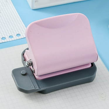 Yhmxh 6 Hole Punch, Metal Blue Two Hole Punch for Crafts, 8 Sheet Capacity, Adjustable Manual Paper Puncher Office Punchers for A4/A5/B5 Looseleaf NoteBook and Home Supplies