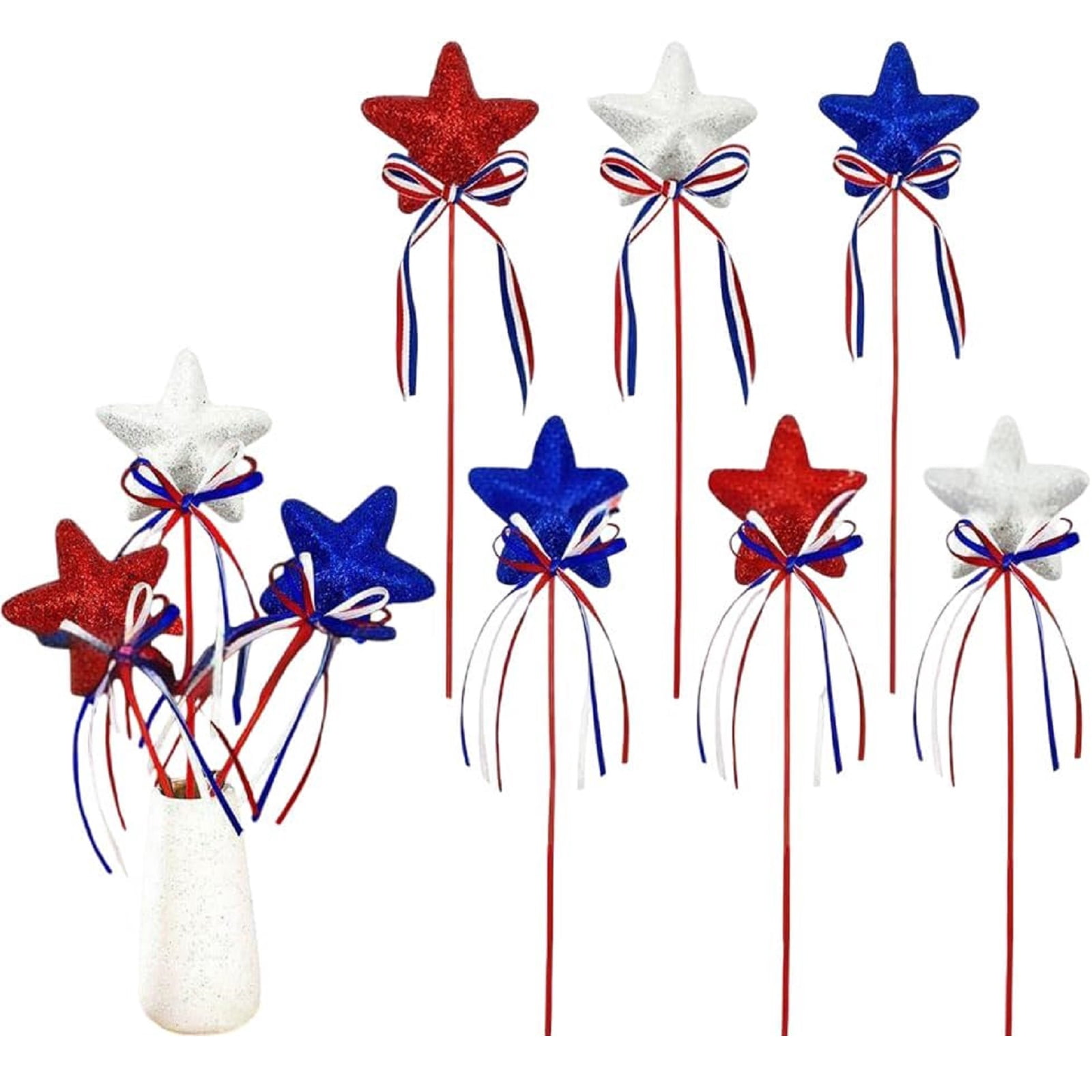 ReliThick 1153 Pcs 4th Of July Craft Kit - Star Foam Ornaments, Glitter Stickers, Googly Eyes For DIY Patriotic Decorations - View #2