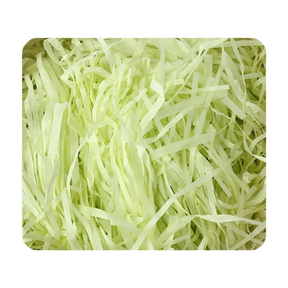 Yhmxh 80G Crinkle Cut Paper Shred Filler for Packing and Empty Basket Filler, Raffia Tissue Paper Grass Stuffers Gift Boxes Filler for DIY Craft Wrapping Party Valentines Day Decorations(Light Green)