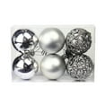 thumbnail image 1 of Yhmxh 8pcs Christmas Tree Ornaments, 3.14" Christmas Ball Ornaments Set Shatterproof Christmas Decorations Hanging Decorative Bauble Set for Xmas Tree Home Holiday Party Wedding - Silver, 1 of 3