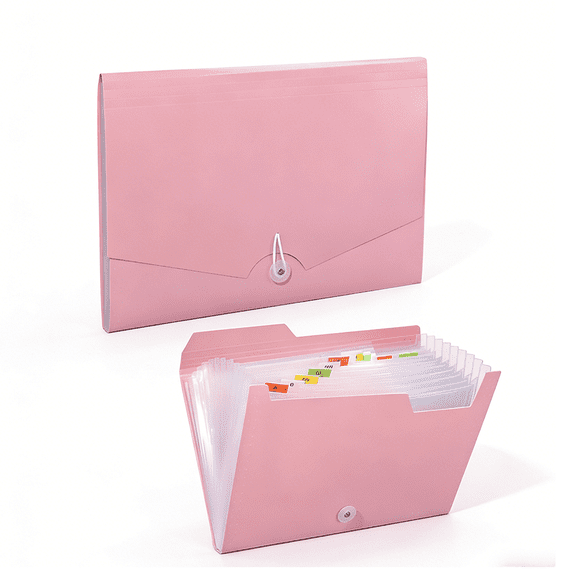 Yhmxh Accordion File Organizer 13 Pocket Expanding File Folder with Labels, Accordion File Organizer Letter Size Letter A4 Paper for Receipts, Bills and Documents 12.8" X 9.45" Office Supplies
