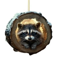 Yhmxh Animal Christmas Ornaments for Christmas Tree, Christmas Ornaments 2026 Forest Animals Acrylic Hanging Decoration Gift for Animal Lovers, Funny Christmas Ornament for Xmas Tree Home Decor
