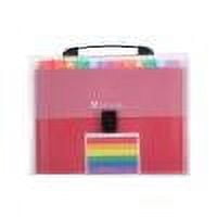 Yhmxh Back To School!Extended Folder With 13 Pockets Accordion File Storage Box With Labels Portable Paper Receipt Storage Box Letter Size Home School Office Supplies School Supplies